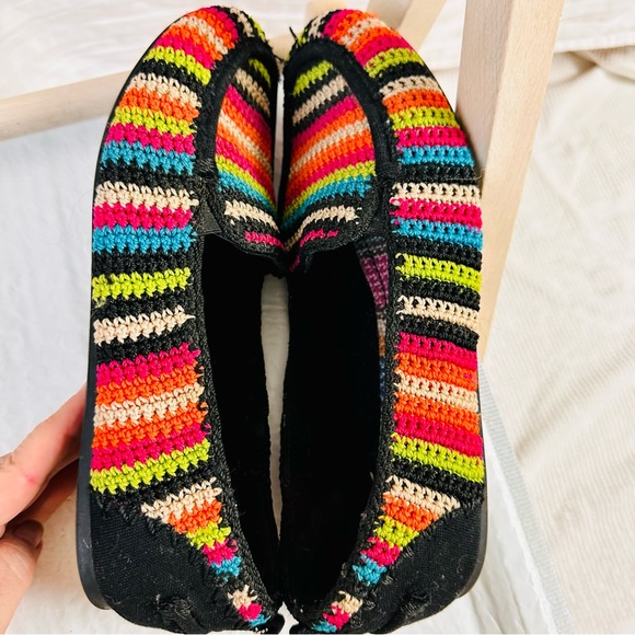 The Sak Striped Smoking Slipper Driving Flat Shoe Size 10 - Picture 7 of 9